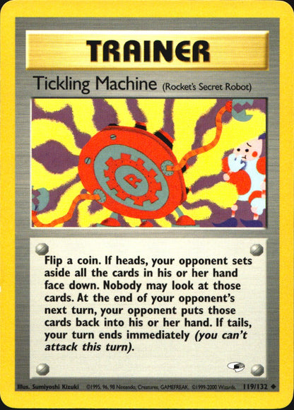 Tickling Machine 119/132 Uncommon Gym Heroes Pokemon Near Mint