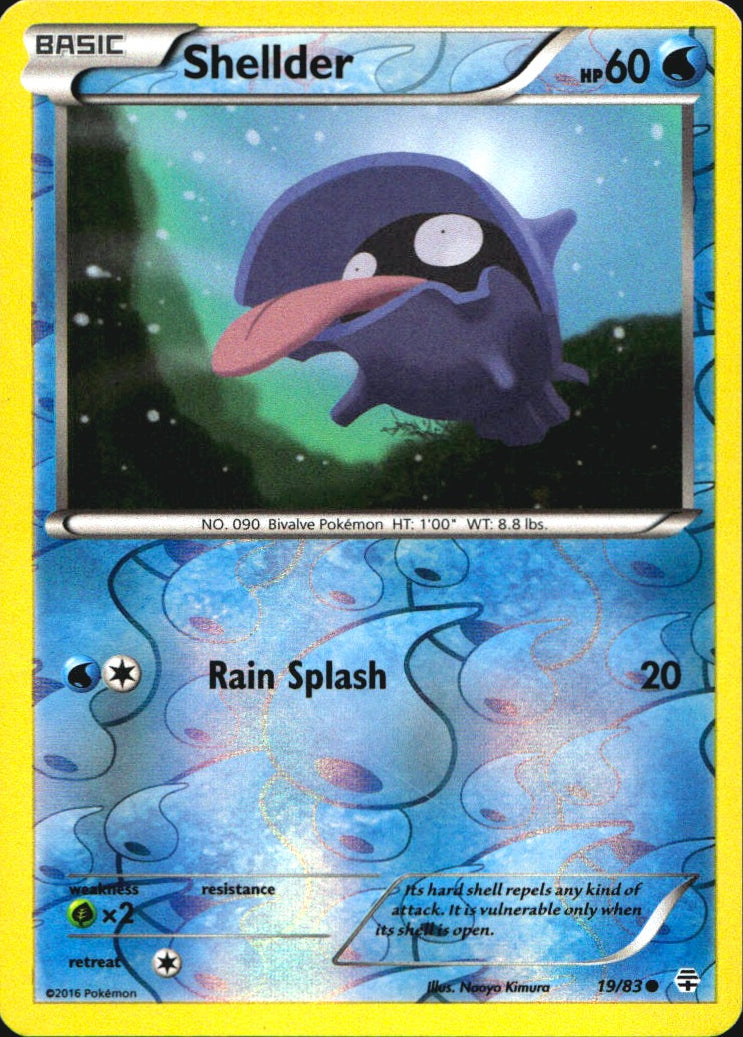 Shellder 19/83 Common Generations Pokemon Reverse Holo Near Mint