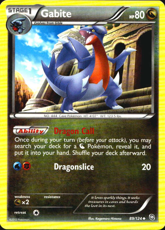 Gabite 89/124 Uncommon Dragons Exalted Pokemon Near Mint