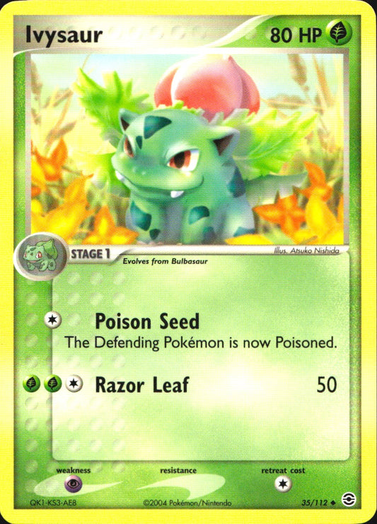 Ivysaur 35/112 Uncommon FireRed & LeafGreen Pokemon Near Mint