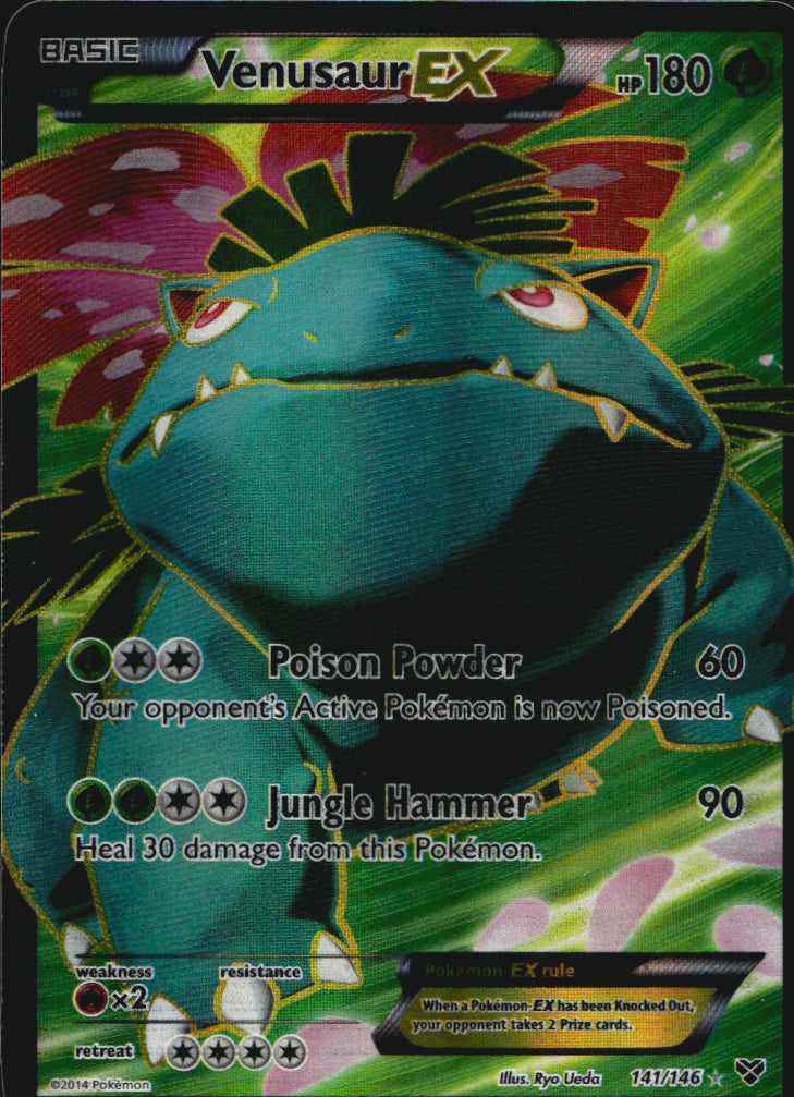 Venusaur EX 141/146 Rare Ultra XY Pokemon Near Mint