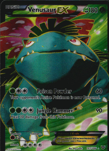 Venusaur EX 141/146 Rare Ultra XY Pokemon Near Mint