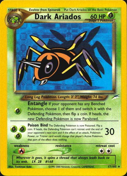 Dark Ariados 17/105 Rare Neo Destiny Pokemon Near Mint
