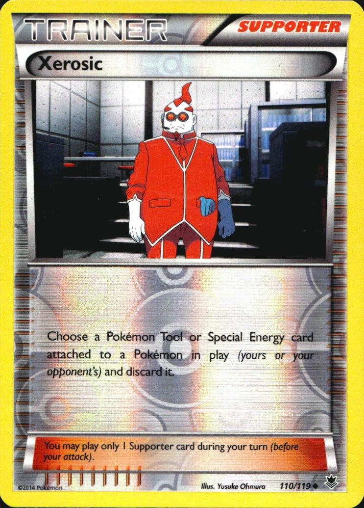 Xerosic 110/119 Uncommon Phantom Forces Pokemon Reverse Holo Near Mint
