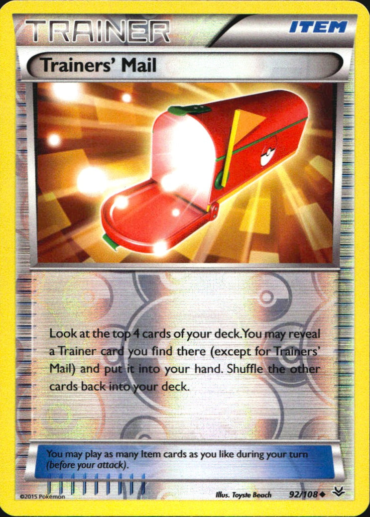Trainers' Mail 92/108 Uncommon Roaring Skies Pokemon Reverse Holo Near Mint