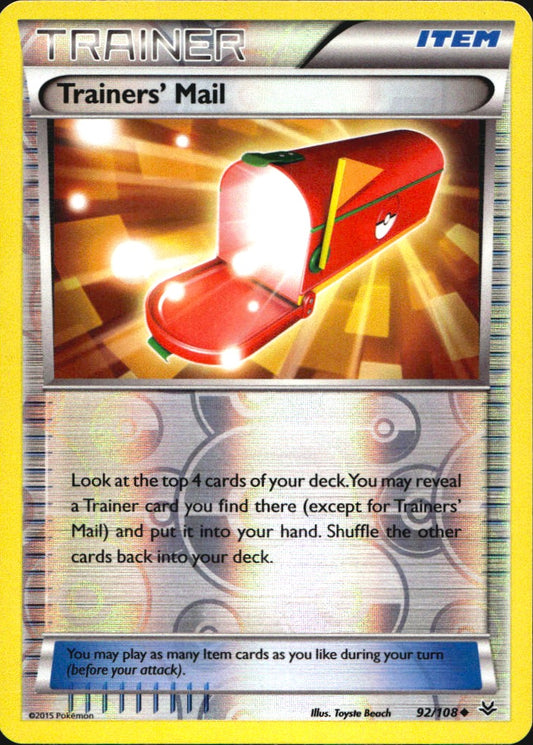 Trainers' Mail 92/108 Uncommon Roaring Skies Pokemon Reverse Holo Near Mint