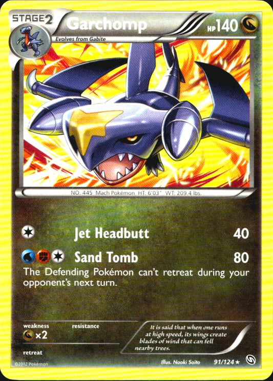 Garchomp 91/124 Rare Dragons Exalted Pokemon Near Mint