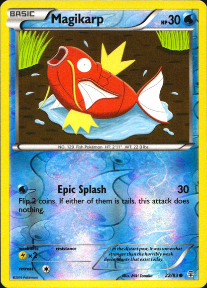 Magikarp 22/83 Common Generations Pokemon Reverse Holo Near Mint