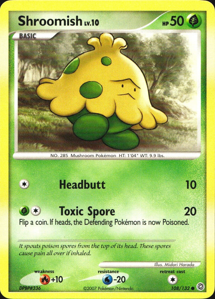 Shroomish 108/132 Common Secret Wonders Pokemon Near Mint