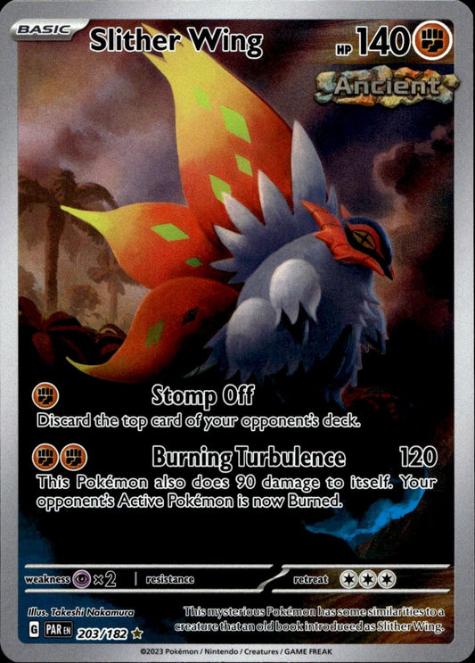Slither Wing 203/182 Illustration Rare Paradox Rift Pokemon Near Mint