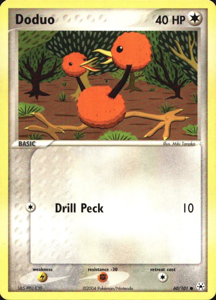 Doduo 60/101 Common Hidden Legends Pokemon Near Mint