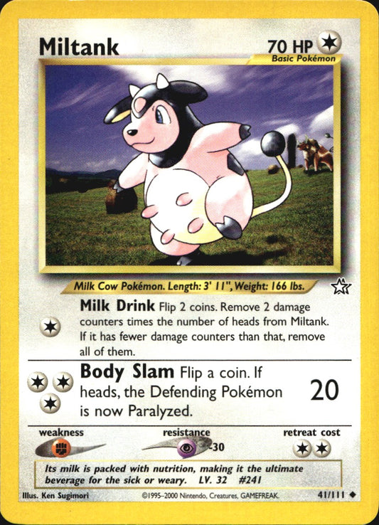 Miltank 41/111 Uncommon Neo Genesis Pokemon Near Mint