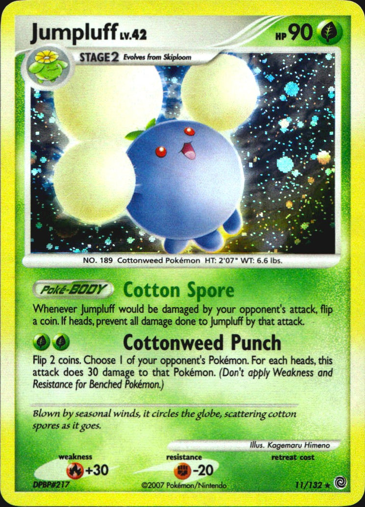 Jumpluff 11/132 Holo Rare Secret Wonders Pokemon Near Mint