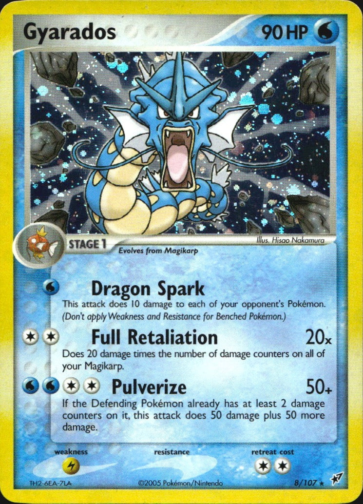Gyarados 8/107 Holo Rare Deoxys Pokemon Lightly Played