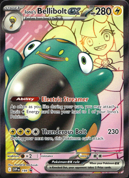 Iono's Bellibolt ex 194 Promo Scarlet & Violet Pokemon Near Mint