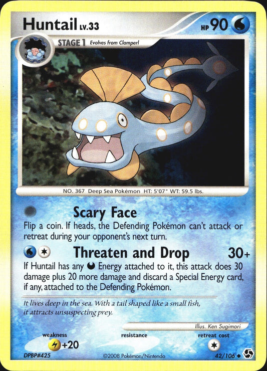 Huntail 42/106 Uncommon Great Encounters Pokemon Near Mint