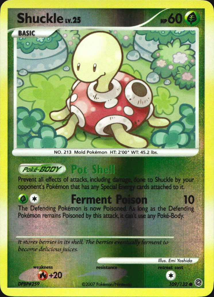 Shuckle 109/132 Common Secret Wonders Pokemon Reverse Holo Near Mint