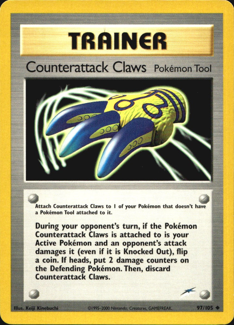 Counterattack Claws 97/105 Uncommon Neo Destiny Pokemon Near Mint