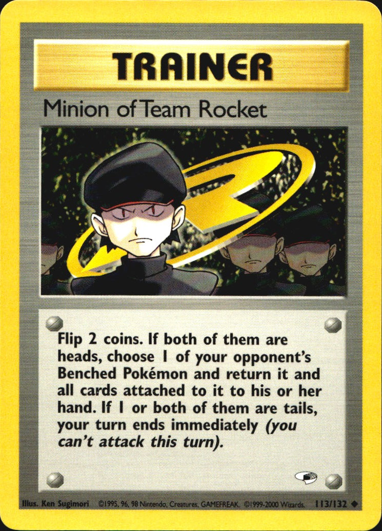 Minion of Team Rocket 113/132 Uncommon Gym Heroes Pokemon Near Mint