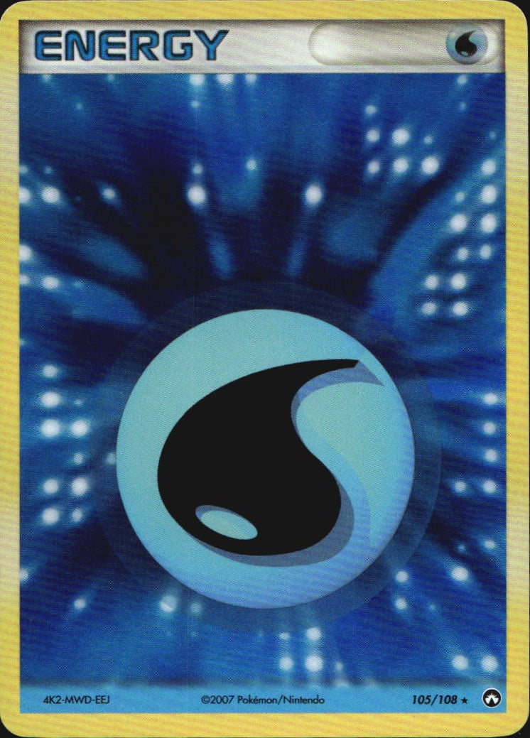 Water Energy 105/108 Holo Rare Power Keepers Pokemon Near Mint