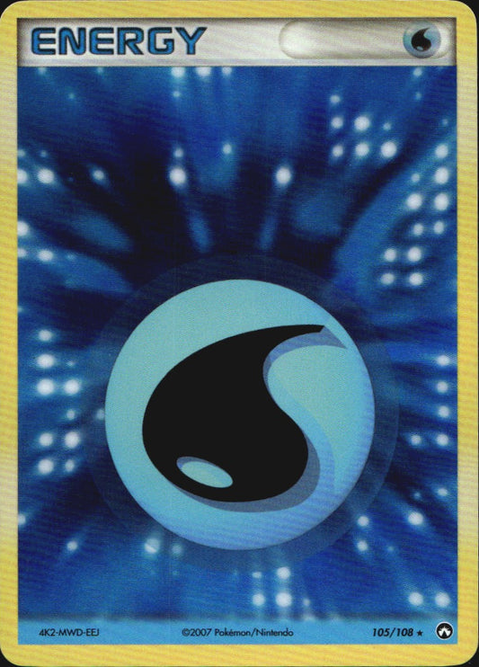 Water Energy 105/108 Holo Rare Power Keepers Pokemon Near Mint