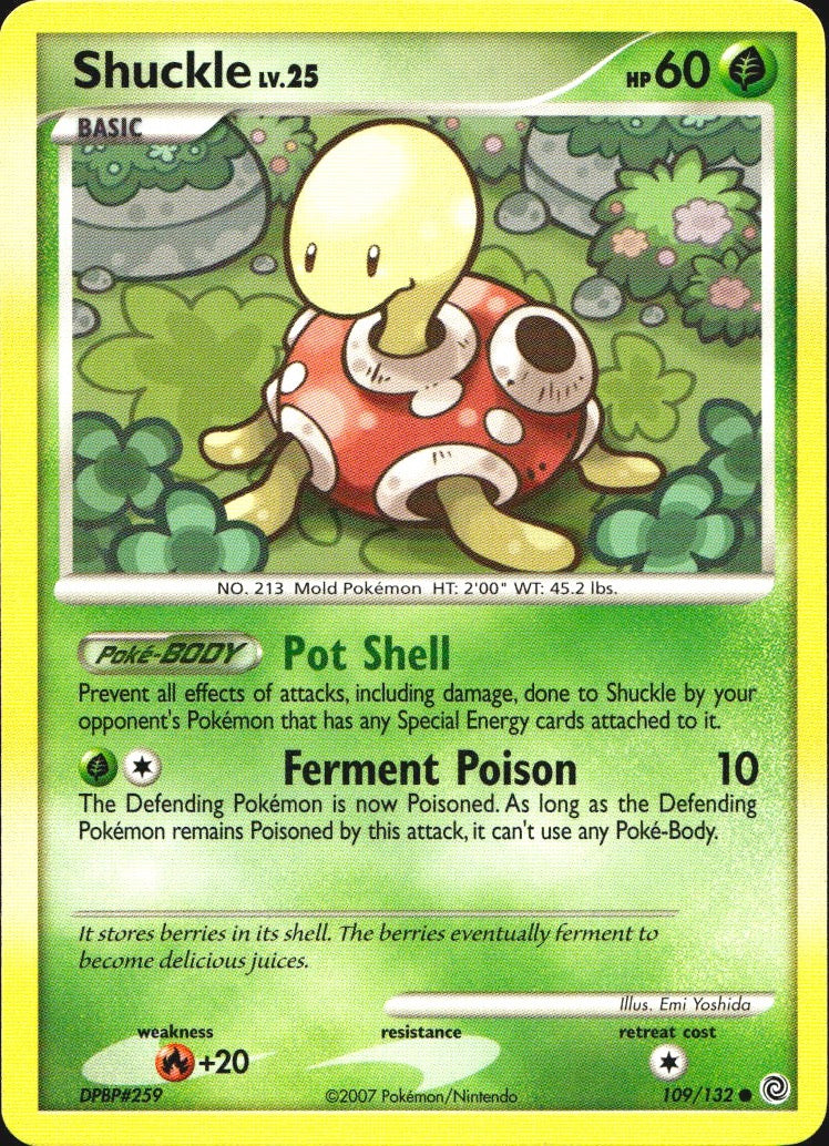 Shuckle 109/132 Common Secret Wonders Pokemon Near Mint