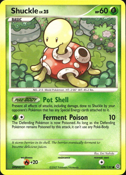 Shuckle 109/132 Common Secret Wonders Pokemon Near Mint