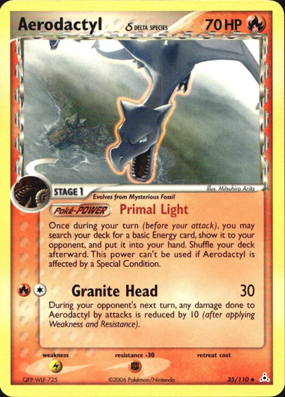 Aerodactyl 35/110 Uncommon Holon Phantoms Pokemon Near Mint