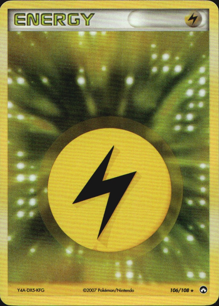 Lightning Energy 106/108 Holo Rare Power Keepers Pokemon Near Mint