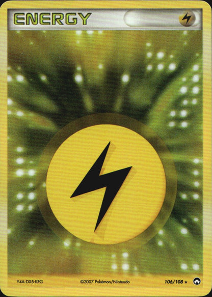 Lightning Energy 106/108 Holo Rare Power Keepers Pokemon Near Mint