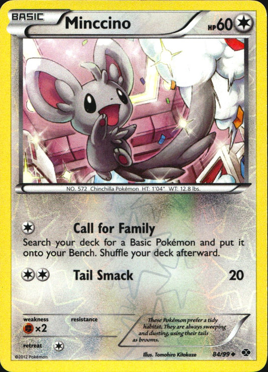 Minccino 84/99 Uncommon Next Destinies Pokemon Reverse Holo Near Mint