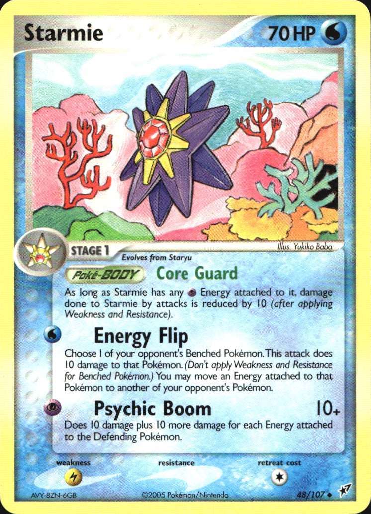 Starmie 48/107 Uncommon Deoxys Pokemon Near Mint