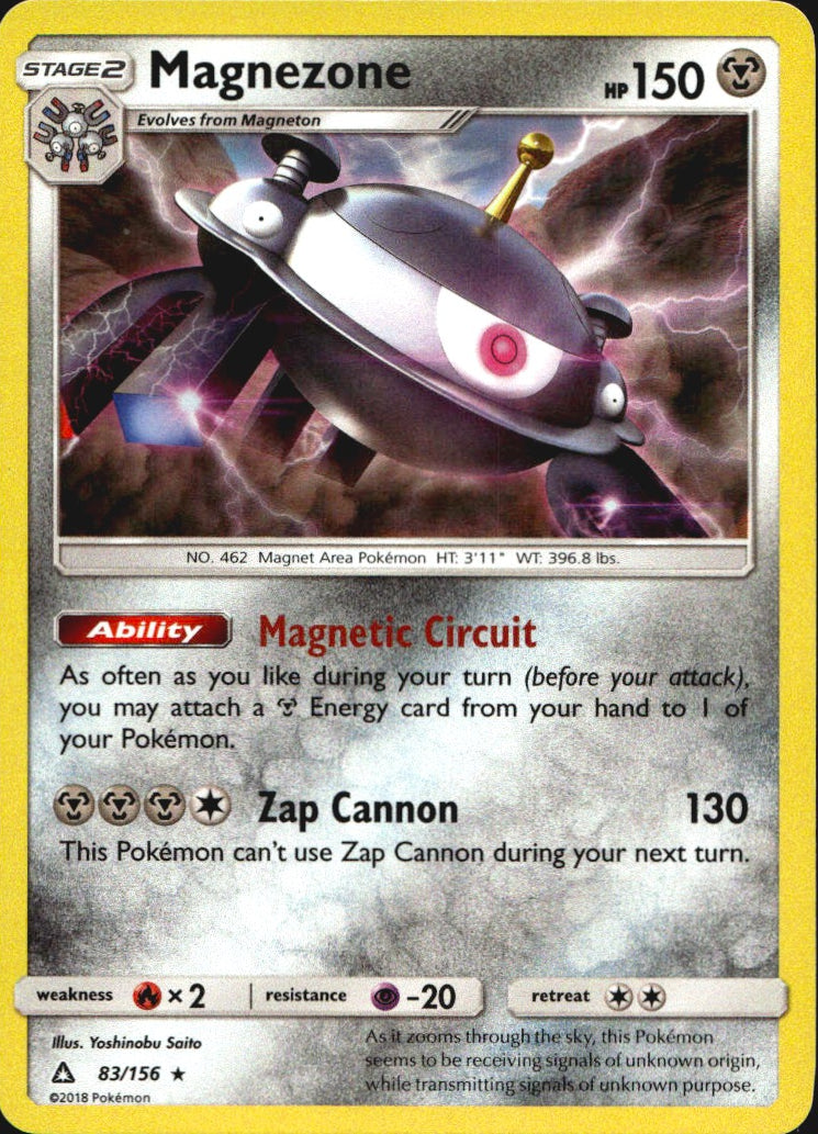 Magnezone 83/156 Holo Rare Ultra Prism Pokemon Near Mint