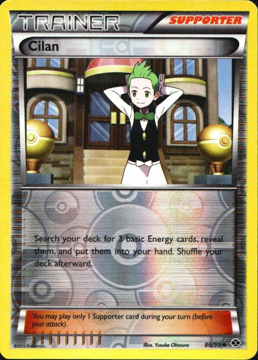 Cilan 86/99 Uncommon Next Destinies Pokemon Reverse Holo Near Mint