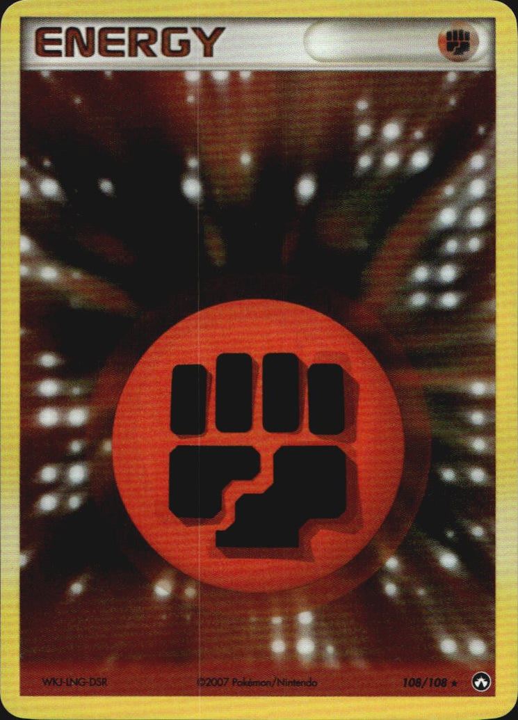 Fighting Energy 108/108 Holo Rare Power Keepers Pokemon Near Mint