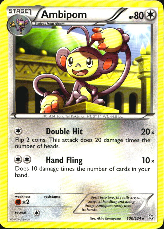 Ambipom 100/124 Rare Dragons Exalted Pokemon Near Mint