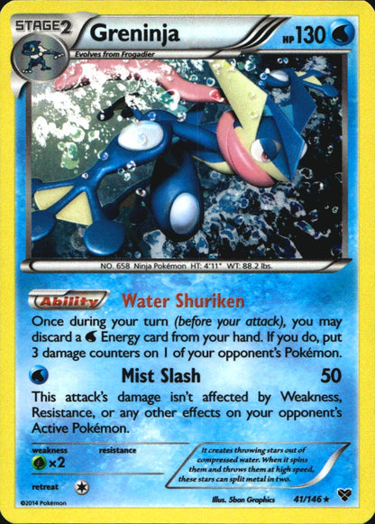 Greninja 41/146 Cosmos Holo Rare XY Pokemon Near Mint