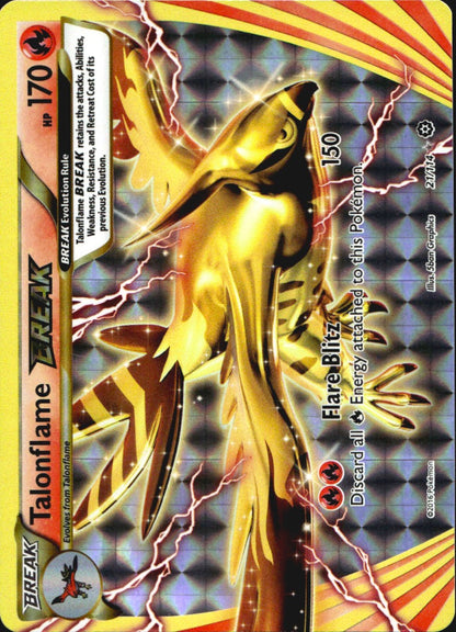 Talonflame BREAK 21/114 BREAK Rare Steam Siege Pokemon Near Mint