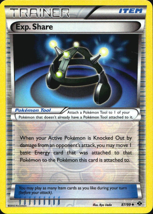 Exp. Share 87/99 Uncommon Next Destinies Pokemon Reverse Holo Near Mint