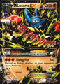 M Lucario EX 55/111 Holo EX Rare Furious Fists Pokemon Near Mint
