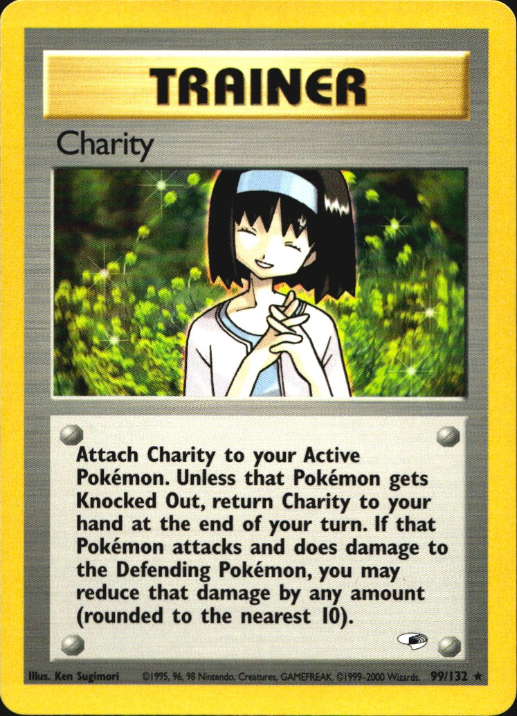 Charity 99/132 Rare Gym Heroes Pokemon Near Mint