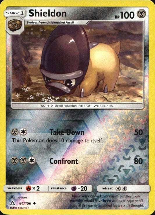 Shieldon 84/156 Uncommon Ultra Prism Pokemon Reverse Holo Near Mint