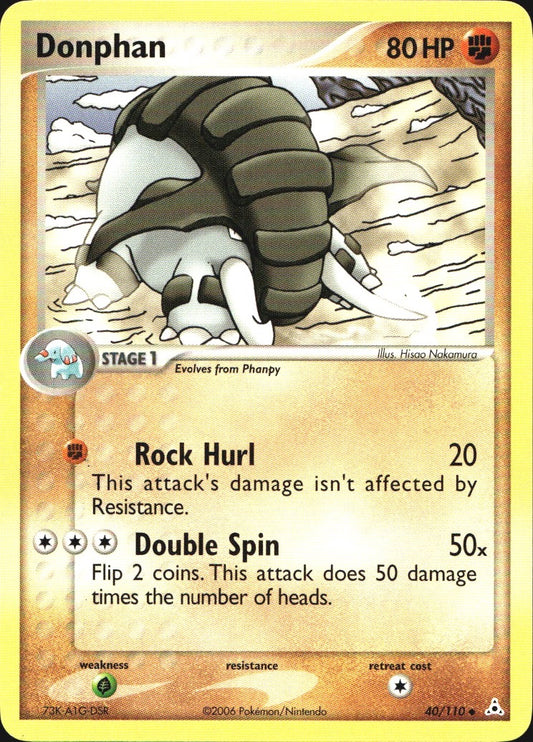 Donphan 40/110 Uncommon Holon Phantoms Pokemon Near Mint