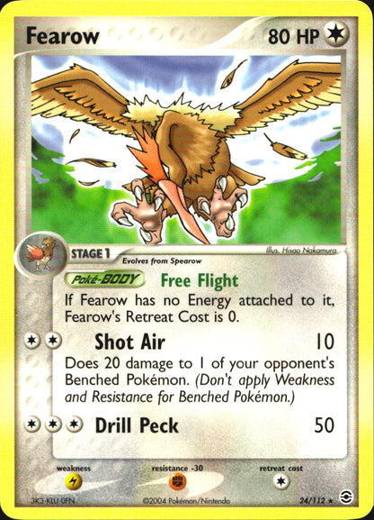 Fearow 24/112 Rare FireRed & LeafGreen Pokemon Near Mint