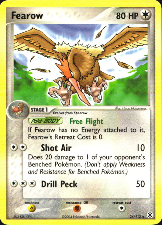 Fearow 24/112 Rare FireRed & LeafGreen Pokemon Near Mint