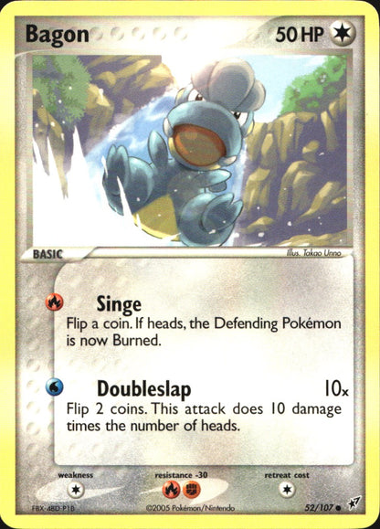 Bagon 52/107 Common Deoxys Pokemon Near Mint