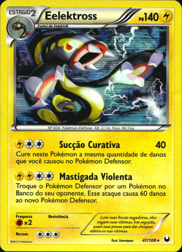 Eelektross 47/108 Holo Rare Dark Explorers Pokemon Near Mint