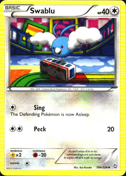 Swablu 104/124 Uncommon Dragons Exalted Pokemon Near Mint