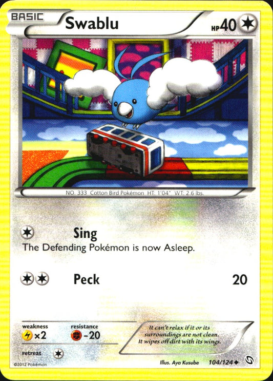 Swablu 104/124 Uncommon Dragons Exalted Pokemon Near Mint