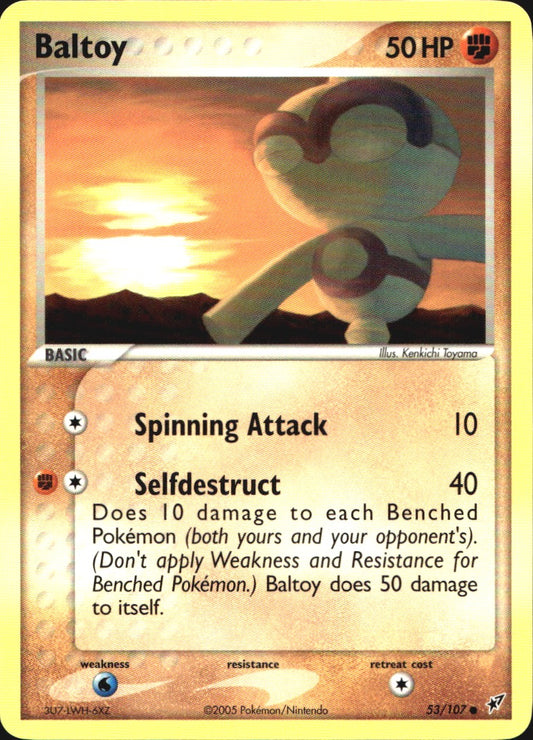 Baltoy 53/107 Common Deoxys Pokemon Near Mint